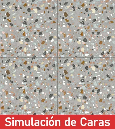 Gres Porcelánico Orbit Terrazo Grey Antideslizante 5Caras Rectificado 60x60(1,44) - Imagen 5