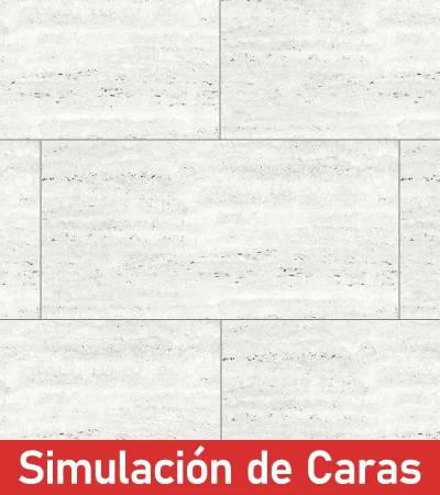 Porcelanato Real Travertino Grey Mate 3Caras Rectificado 60x120(1,44) - Imagen 4