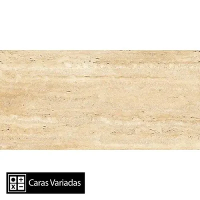 Porcelanato Real Travertino Beige Pulido 3Caras Rectificado 60x120(1,44)