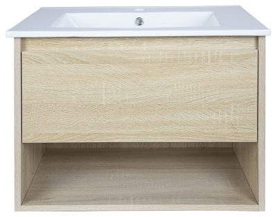 Mueble Siri Box Roble Mostaza DS31 1Cajón 1Repisa 60x45x45cm - Imagen 4