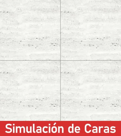 Porcelanato Real Travertino Grey Mate 6Caras Rectificado 60x60(1,44) - Imagen 4