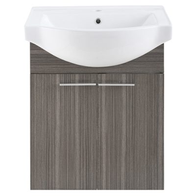 Mueble Linnea Ébano Humo DS8 2Puertas 60x85x42cm - Imagen 3