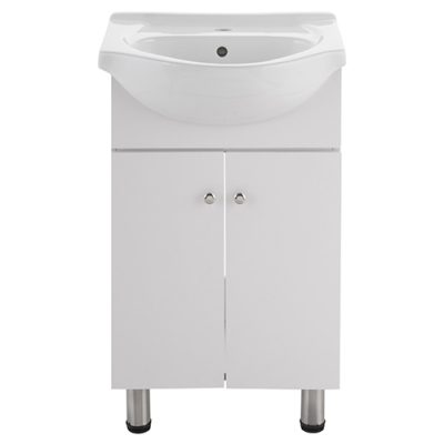Mueble Baño Blanco Soft DS10 2Puertas 50x82x42cm - Imagen 3