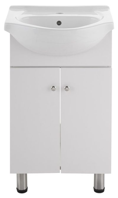Mueble Baño Blanco Soft DS10 2Puertas 50x82x42cm - Imagen 4