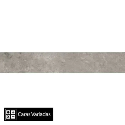 Gres Porcelánico Cementine Oscuro 12Caras Rectificado 19x115(1,91)