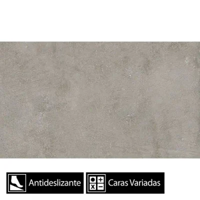 Porcelanato Industrial Cement 630011A 6Caras Antideslizante Rect. 63x108(2,03)