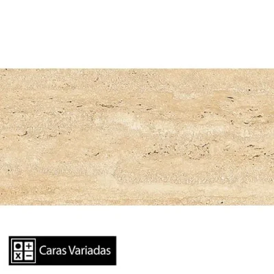Porcelanato Real Travertino Beige Mate 8Caras Rectificado 30x60(1,44)