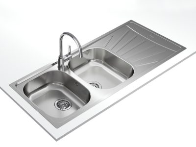 Lavaplatos Empotrable Starbright 80 1160x500 2Cubetas 1Escurridor Inox Teka - Imagen 9