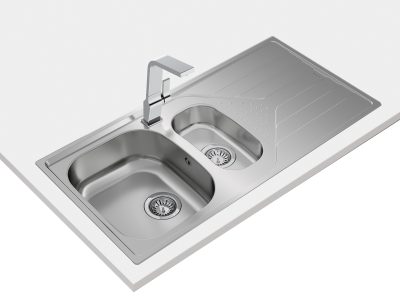 Lavaplatos Empotrable Universe 60 1000x500 1½Cubetas 1Escurridor Inox Teka - Imagen 16