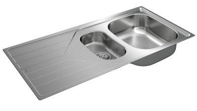 Lavaplatos Empotrable Universe 60 1000x500 1½Cubetas 1Escurridor Inox Teka - Imagen 20