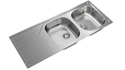 Lavaplatos Empotrable Universe 80T-XP 2Cubetas 1Escurridor Inox Teka - Imagen 11