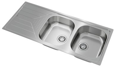 Lavaplatos Empotrable Universe 80T-XP 2Cubetas 1Escurridor Inox Teka - Imagen 12