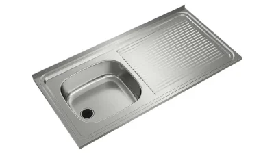 Lavaplatos Sobreponer 100x50 1Cubeta 1Escurridor (Der) Inox Teka - Imagen 9