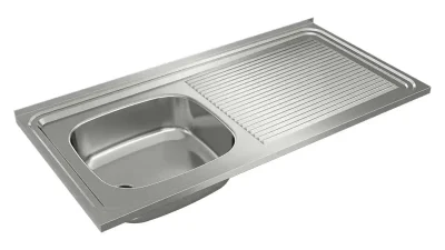 Lavaplatos Sobreponer 100x50 1Cubeta 1Escurridor (Der) Inox Teka - Imagen 11