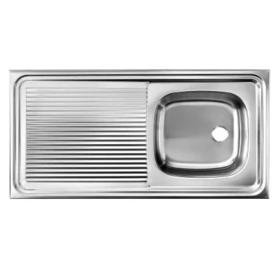 Lavaplatos Sobreponer 100x50 1Cubeta 1Escurridor (Izq) Inox Teka - Imagen 7