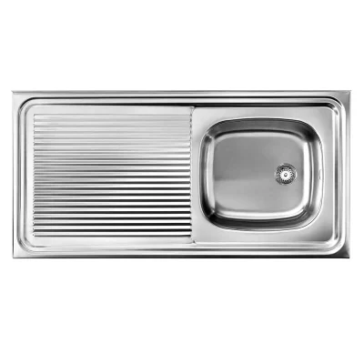 Lavaplatos Sobreponer 100x50 1Cubeta 1Escurridor (Izq) Inox Teka - Imagen 8