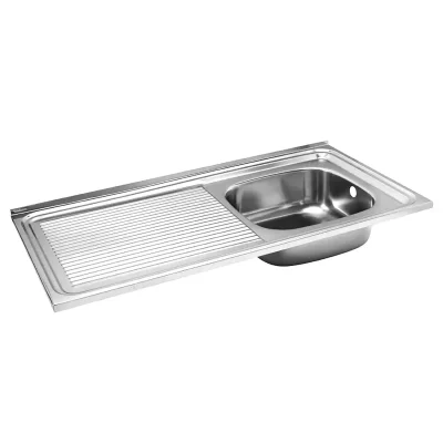 Lavaplatos Sobreponer 100x50 1Cubeta 1Escurridor (Izq) Inox Teka - Imagen 9