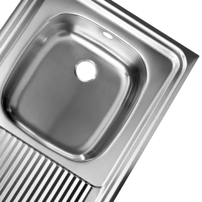 Lavaplatos Sobreponer 100x50 1Cubeta 1Escurridor (Izq) Inox Teka - Imagen 10