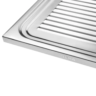 Lavaplatos Sobreponer 100x50 1Cubeta 1Escurridor (Izq) Inox Teka - Imagen 11