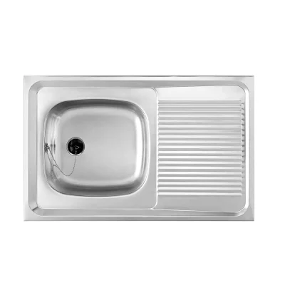 Lavaplatos Sobreponer 80x50 1Cubeta 1Escurridor (Der) Inox Teka - Imagen 6