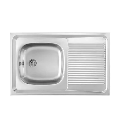 Lavaplatos Sobreponer 80x50 1Cubeta 1Escurridor (Der) Inox Teka - Imagen 7