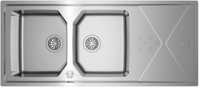 Lavaplatos Empotrable Brooklyn 80 E-XP 2Cubetas 1Escurridor Inox Teka - Imagen 6