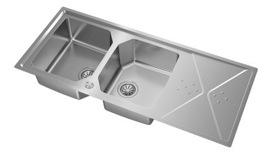 Lavaplatos Empotrable Brooklyn 80 E-XP 2Cubetas 1Escurridor Inox Teka - Imagen 7