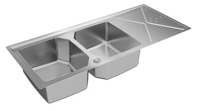 Lavaplatos Empotrable Brooklyn 80 E-XP 2Cubetas 1Escurridor Inox Teka - Imagen 8