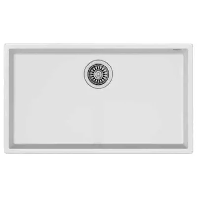 Lavaplatos Granito Bajo Cubierta Square Blanco 72.40 TG 1Cubeta Teka
