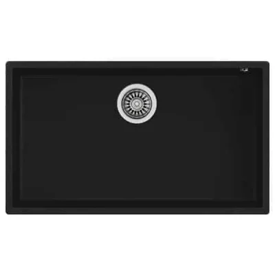 Lavaplatos Granito Bajo Cubierta Square Negro 72.40 TG 1Cubeta Teka