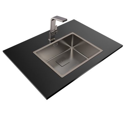 Lavaplatos Bajo Encimera/Sobreponer/Empotrar FlexLínea Titanium RS15 50.40-20 - Imagen 6