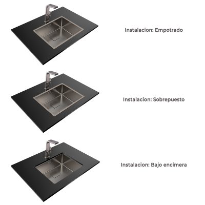Lavaplatos Bajo Encimera/Sobreponer/Empotrar FlexLínea Titanium RS15 50.40-20 - Imagen 8