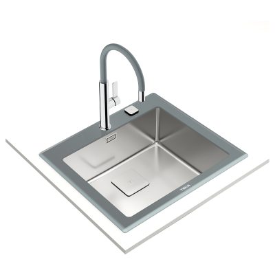 Lavaplatos Empotrar Diamond Stone Gray RS15 50.40-20 Teka - Imagen 6