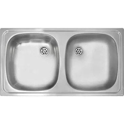 Lavaplatos Empotrable 800x440 2Cubetas Inoxidable Teka