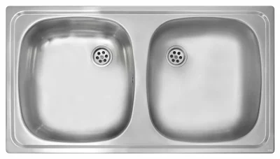 Lavaplatos Empotrable 800x440 2Cubetas Inoxidable Teka - Imagen 5