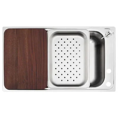Lavaplatos Empotrable Bahía Plus 860x500 1Cubeta Inox Teka