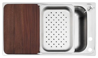 Lavaplatos Empotrable Bahía Plus 860x500 1Cubeta Inox Teka - Imagen 6
