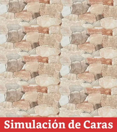 Cerámica Muro Fachaleta Málaga Crema Brillo 2Caras 25x50(1,75) - Imagen 4