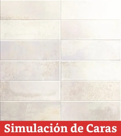Cerámica Muro Bellagio Blanco PT03234 (Varias Caras) 10x30(1,02) - Imagen 3