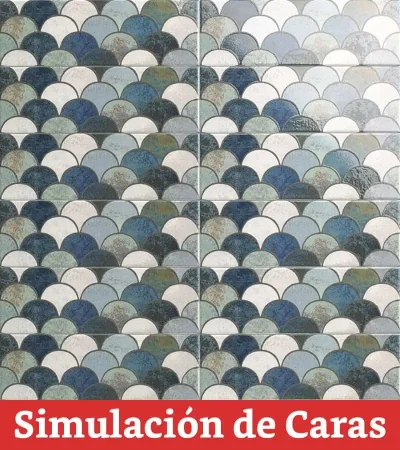 Cerámica Muro Escama Blue PT03240 10x30(1,02) - Imagen 3