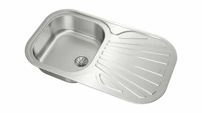 Lavaplatos Empotrable Stylo 830x485 1Cubeta 1Escurridor Inoxidable Teka - Imagen 10