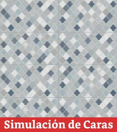 Cerámica Muro Perseu Blue 53615 3Caras 33x60(2,43) - Imagen 7