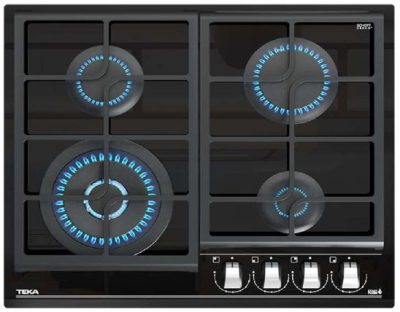 Cocina Encimera CristalGas Butano GZC-64320-XBB 60 4G AI AL DR CI Teka