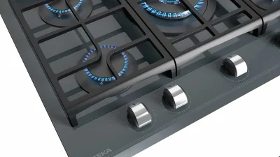 Cocina Encimera CristalGas Stone Gray GZC-75330 XBB 5G DR Teka - Imagen 15