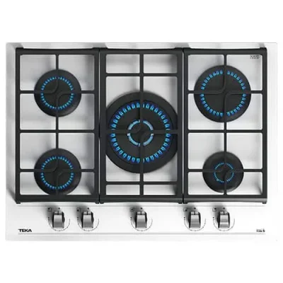 Cocina Encimera CristalGas White GZC-75300 XBB 5G DR Teka
