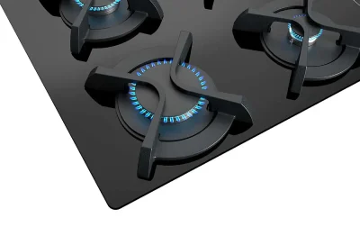 Cocina Encimera Cristal Gas Butano GBC-64003 KBN 4G AI CI Teka - Imagen 5