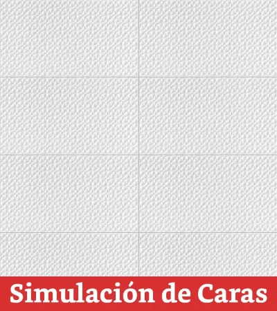 Cerámica Muro Creative Blues White Texturado 33,5x60(1,61) - Imagen 5