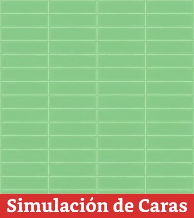 Cerámica Muro Color Mind Absinto Brillo 7x25(0,52) - Imagen 7