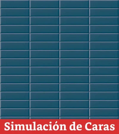 Cerámica Muro Color Mind Navy Brillo 7x25(0,52) - Imagen 5