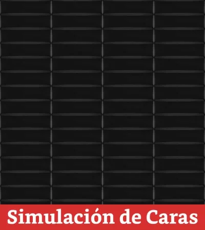 Cerámica Muro Color Mind Black Satin 7x25(0,52) - Imagen 4